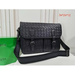 Bottega veneta BV men's woven tire cow leather Messenger bag