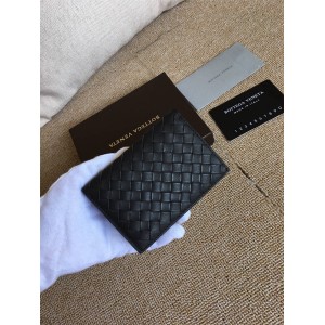 Bottega veneta BV Classic Woven Small Grid Half Fold Card Bag 8518