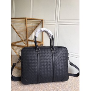 Bottega veneta BV waxed tire cow leather leisure Zhongge Briefcase