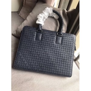 Bottega VenetaBV Men's Bag Classic Hand-knitted Leather Briefcase