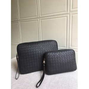 Bottega veneta BV New Mid Grid Woven Zipper Handbag