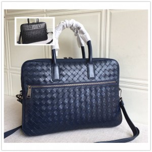 Bottega veneta BV medium grid woven cowhide briefcase