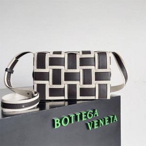 Bottega veneta BV 755217 Cassette canvas patchwork crossbody bag