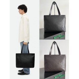 Bottega veneta BV 786666 Large Intreccciato Knitted Zipper Tote Handbag