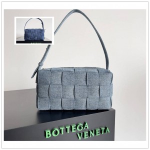 Bottega veneta BV 709628 Brick Cassette denim shoulder bag