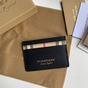 burberry London checked leather card holder 40652361