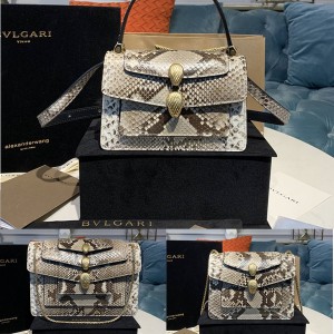 Bvlgari co-branded Alexander wang snake skin women's bag