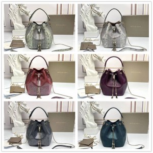 Bvlgari 287614/289948/289289/287950 Snake Skin Serpenti Forever Bucket Bag