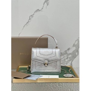 Bvlgari 293217 SERPENTI FOREVER Handbag Silver Organ Bag 38329