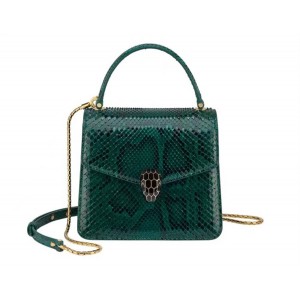 Bvlgari Serpenti Forever Snake Skin Handbag and Organ Bag