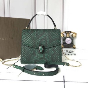 bvlgari organ bag women's bag Serpenti Forever series snakeskin handbag