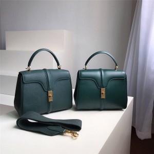 celine new 16 small satin/grain calfskin handbag briefcase