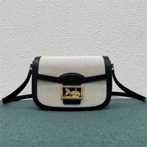 celine SULKY medium fabric and cow leather handbag 195302