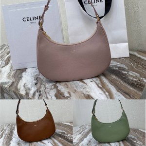 celine AVA cow leather handbag leather armpit bag 193953