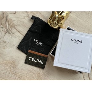 CELINE printed TRIOMPHE artificial leather card holder 10B702