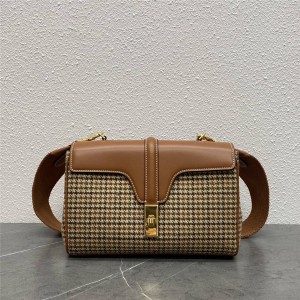 celine TEEN SOFT 16 Tweed and cow leather handbag 196852