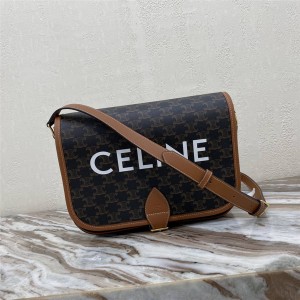 celine FOLCO logo print messenger bag 193902