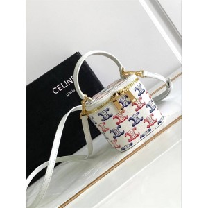 Celine 10J762 Mini Logo Print TENNIS Exclusive Tennis Collection Makeup Bag