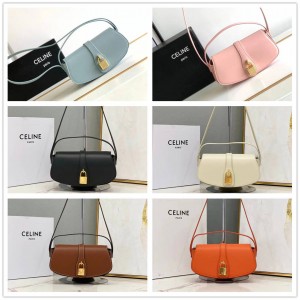 Celine 10I593 TABOU Smooth Cow Leather Lock Head Bag 101592