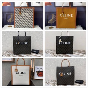 Celine 190402 CABAS Vertical CELINE Printed Handbag Large Tote Bag
