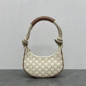 Celine 199588 AVA ROPE Medium Logo Printed Handbag