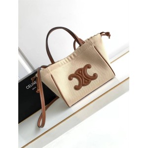 Celine 111013 CABAS TRIOMPHE Small Canvas Shopping Bag