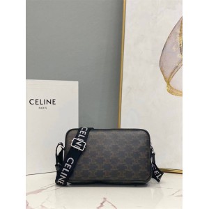 Celine 197202 Medium logo printed Messenger bag