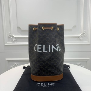 celine presbyopia TRIOMPHE medium bucket backpack 191532