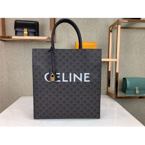 Celine CABAS CELINE TRIOMPHE canvas large tote bag 190402