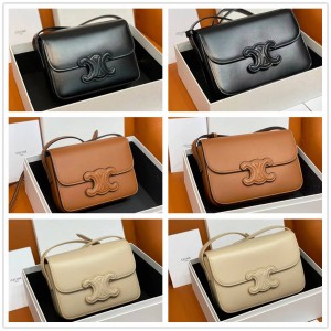 Celine 199223/199233 TEEN TRIOMPHE leather buckle handbag