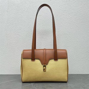 Celine 195542 SOFT 16 Medium Lafite Woven Handbag 195543