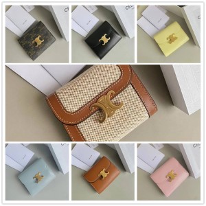 Celine 10D783 10D782 TRIOMPHE Small Short Style 30% Off Wallet 35001