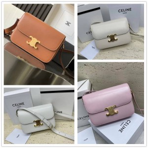 Celine 187363 TRIOMPHE Medium Shoulder Bag 187366