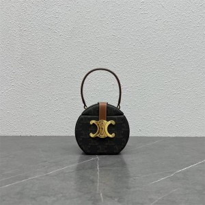 Celine 199302 BOX TRIOMPHE Round Handbag