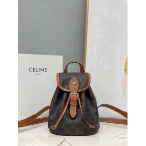 Celine 197662 FOLCO Old Flower Cowhide Mini Backpack