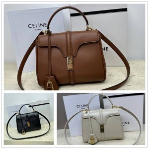 Celine 188003 16 Small Cow Leather Handbag