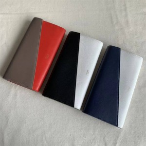 Celine Colored Cowhide Snap Fold Long Wallet