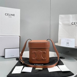 Celine 199253 BOX TRIOMPHE Medium Cow Leather Handbag 60264
