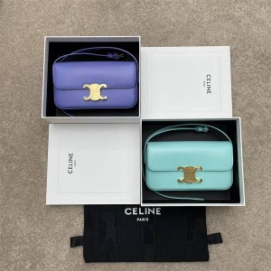 Celine 194143 TRIOMPHE New Cow Leather Underarm Bag