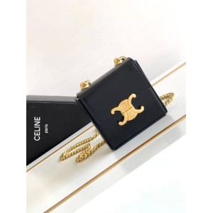 Celine 113253 BOX TRIOMPHE Mini Glossy Cow Leather Handbag