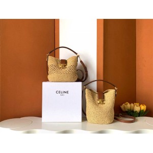 Celine 119742/119173 woven LOUISE small bucket bag