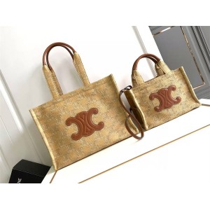 Celine 199162/196762 CABAS THAIS woven embroidered tote bag