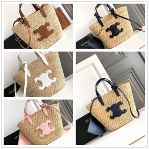 Celine 115802 woven TEEN soft classic carrying basket bag