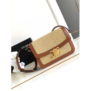 Celine 191242 TRIOMPHE woven classic handbag 188423