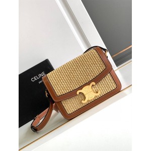 Celine 188882 TEEN TRIOMPHE woven handbag