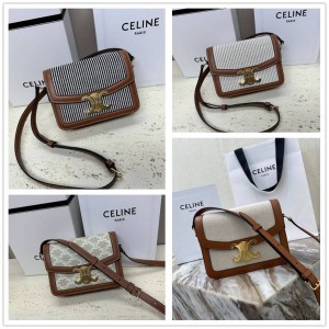Celine 188882 TEEN TRIOMPHE Canvas Handbag 188423