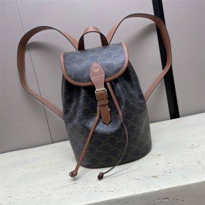 Celine 117902 FOLCO Logo Printed Medium Backpack