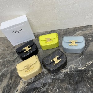 Celine 10I513/10I512 CLAUDE Mini Earphone Bag Mouth Red Envelope 101513