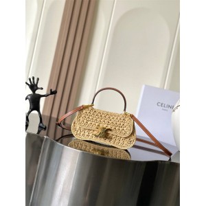 Celine 119862 TEEN LOLA woven handbag 119533