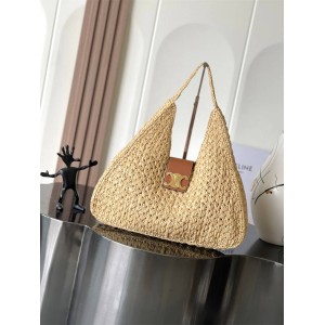 Celine 119772 woven CABAS triangle bag